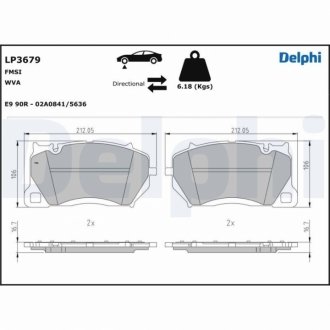 Автозапчастина Delphi LP3679