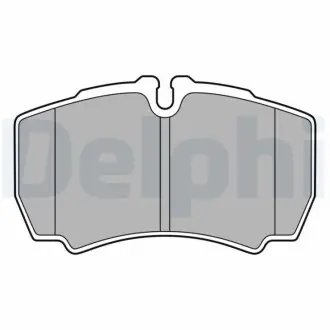 Комплект гальмівних колодок задн, FORD TRANSIT 2.2D-3.2D 04.06-12.14 Delphi LP3686