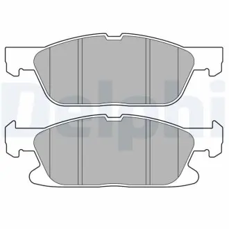 Комплект гальмівних колодок передн, FORD USA EDGE 2.0/2.0D 09.14 Delphi LP3704 Купити в Україні