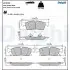 Фото Комплект гальмівних колодок передн, DODGE DURANGO JEEP GRAND CHEROKEE, GRAND CHEROKEE IV 3.0-6.4 11.10 Delphi (LP3712) зображення 1