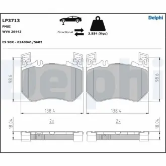 Автозапчасть Delphi LP3713