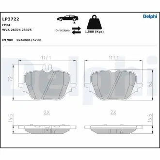 Автозапчасть Delphi LP3722