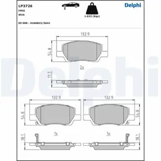 Автозапчасть Delphi LP3726