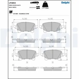 Автозапчасть Delphi LP3853 Купить в Украине