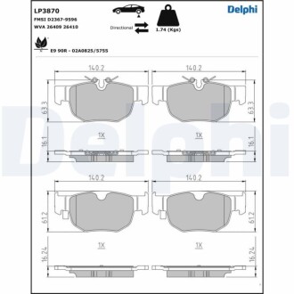 Автозапчастина Delphi LP3870 (фото 1)