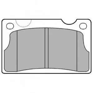 Комплект гальмівних колодок передн, VOLVO 140, 240, 260 1.8-2.8 07.67-08.93 Delphi LP39