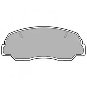 Комплект гальмівних колодок передн, DAIHATSU FEROZA, ROCKY, RUGGER, TAFT, WILDCAT/ROCKY MAZDA B-SERIE 1.6-2.8D 09.76-12.99 Delphi LP400
