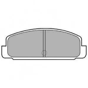 Комплект гальмівних колодок задн, MAZDA 323 C IV, 323 F V, 323 F VI, 323 P V, 323 S VI, 6, 626 III, 626 IV, 626 V, 929 II, PREMACY, RX-7 I, RX-7 II, RX-7 III 1.1-2.5 09.80-07.13 Delphi LP401 Купити в Україні