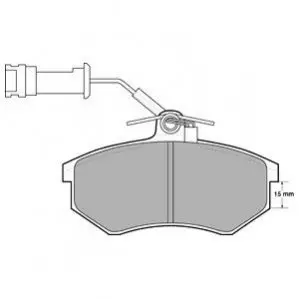 Комплект гальмівних колодок передн, AUDI 100 C2, 100 C3, 200 C2, 200 C3, 80 B3, 80 B4, 90 B2, 90 B3, A4 B5, COUPE B3, QUATTRO CHERY A5, COWIN 3, EASTAR, EASTAR CROSS 1.4-2.6 03.77 Delphi LP444