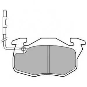 Комплект гальмівних колодок передн, CITROEN SAXO PEUGEOT 106 I, 106 II, 205, 205 I, 205 II, 305, 305 I, 305 II, 309, 309 I, 309 II, 405 I, 405 II RENAULT 11, 18 1.0-Electric 05.77-07.04 Delphi LP490 Купити в Україні