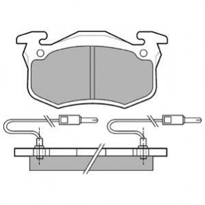 Тормозные колодки, дисковый тормоз.) Delphi LP491