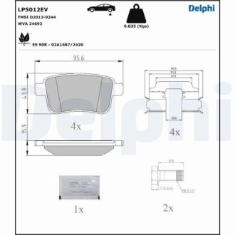 Автозапчастина Delphi LP5012EV