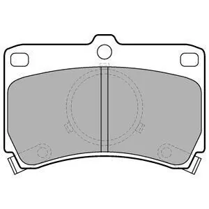 Комплект гальмівних колодок передн, MAZDA 323 II, 323 III 1.1-1.7D 08.85-10.95 Delphi LP531 Купити в Україні