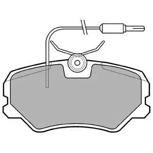 Комплект гальмівних колодок передн, CITROEN ZX PEUGEOT 405 I, 405 II 1.4-2.0 01.87-06.97 Delphi LP564 Купити в Україні