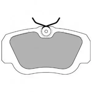 Фото 1 — Колодки гальмівні (передні) MB 190 (W201) 82-93 Delphi (LP597) Фото Колодки гальмівні (передні) MB 190 (W201) 82-93 Delphi (LP597) зображення 1