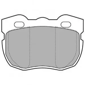 Фото Колодки гальмівні (передні) Land Rover Discovery/Range Rover 88-98 (+ датчик) Delphi (LP599) зображення 1
