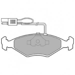 Тормозные колодки Delphi LP604