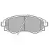Колодки тормозные (передні) Hyundai Elantra III 00-06/Kia Magentis I 01-05/Ssangyong Rexton 02- LP606