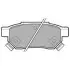 Комплект гальмівних колодок задн, ACURA TSX FORD MAVERICK HONDA ACCORD III, ACCORD VI, ACCORD VII, CITY V, CIVIC IV, CIVIC V, CIVIC VI, CIVIC VII, CONCERTO, CRX II, CRX III 1.1-3.0 10.84 Delphi (LP625) зображення 1