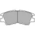 Комплект тормозных колодок передн, MITSUBISHI COLT III, GALANT V, GALANT VI, L 300 / DELICA II, L 300 III, L200, LANCER III, LANCER IV, PAJERO I, PAJERO II, PAJERO SPORT I, SPACE 1.3-3.5 12.82- Delphi (LP633) изображение 1