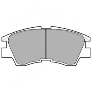 Комплект тормозных колодок передн, MITSUBISHI COLT III, GALANT V, GALANT VI, L 300 / DELICA II, L 300 III, L200, LANCER III, LANCER IV, PAJERO I, PAJERO II, PAJERO SPORT I, SPACE 1.3-3.5 12.82- Delphi LP633