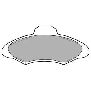 Фото Колодки гальмівні (передні) Ford Escort V/VI 90-00/Orion III 90-93 (Bosch) Delphi (LP673) зображення 1