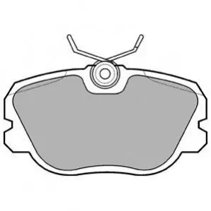 Комплект гальмівних колодок передн, MERCEDES 190 (W201) BMW 3 (E30) SAAB 900 I, 9000 1.6-2.6 09.78-12.98 Delphi LP731