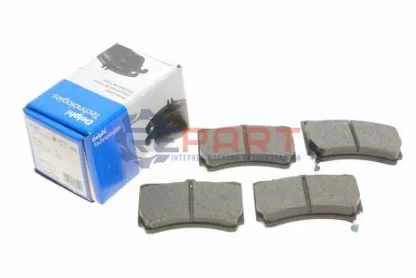 Фото Колодки гальмівні (передні) Mazda 323 89-98 Delphi (LP743) зображення 1