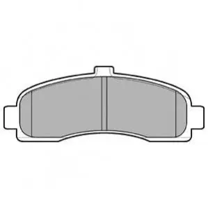 Комплект гальмівних колодок передн, NISSAN MICRA II 1.0-1.5D 08.92-02.03 Delphi LP779 Купити в Україні