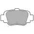 Комплект гальмівних колодок, дискове гальмо LP780