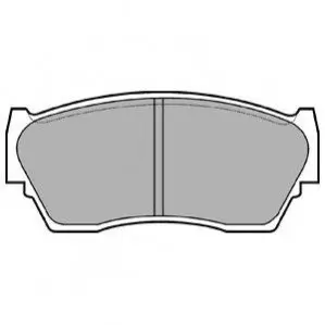 Комплект гальмівних колодок передн, NISSAN 100NX, SUNNY III 1.4/1.6/2.0D 03.90-03.00 Delphi LP783 Купити в Україні