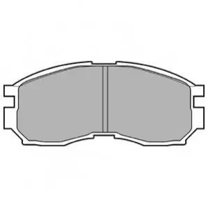 Колодки гальмівні (передні) Mitsubishi Colt 90-96/Galant/Lancer 88-04/Space Wagon 91-98 Delphi LP803 Купити в Україні
