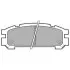 Комплект гальмівних колодок задн, SUBARU FORESTER, IMPREZA, LEGACY I, LEGACY II, LEGACY III, LEGACY IV, LEGACY OUTBACK, SVX 1.6-3.3 01.89-04.09 Delphi (LP814) зображення 1