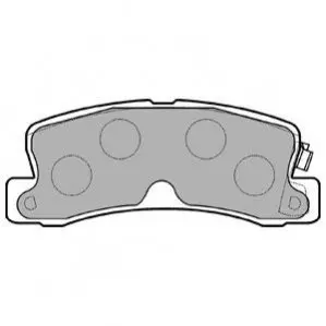 Комплект гальмівних колодок задн, BMW 3 (E21) GEO STORM LEXUS ES, RX TOYOTA AVENSIS, CALDINA, CAMRY, CARINA E VI, CARINA V, CELICA, COROLLA, COROLLA FX, CORONA, HARRIER, SOLARA 1.3-3.0 08.77 Delphi LP834