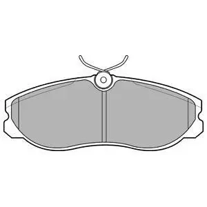 Фото Колодки гальмівні (передні) Nissan Terrano/Venette 94-02/Ford Maverick 93-98 Delphi (LP847) зображення 1