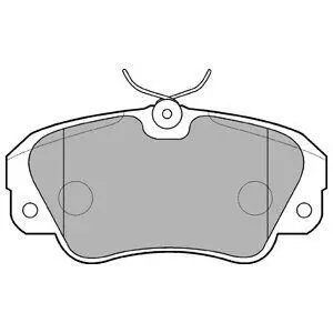 Фото Колодки гальмівні (передні) Opel Omega A/B 86-03/Senator B 87-93 Delphi (LP848) зображення 1