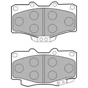 Фото Колодки гальмівні (передні) Toyota Land Cruiser 90 96-02/VW Taro 2.4D 89-97 Delphi (LP854) зображення 1
