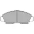 Комплект гальмівних колодок, дискове гальмо LP869