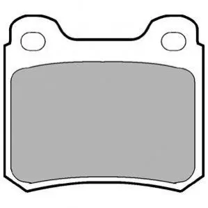 Фото Колодки гальмівні (задні) MB C-class (W202/S202)/E-class (W124/S124/C124) 93-00/MB 100 (W201) 85-93 Delphi (LP915) зображення 1