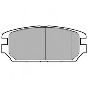 Фото Комплект гальмівних колодок, дискове гальмо Delphi (LP921) зображення 1