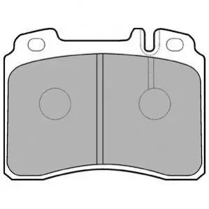 Фото Колодки гальмівні (передні) MB E-Class (W124) 92-97 (M104/M119) Знято з постачання Delphi (LP929) зображення 1