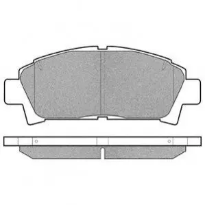 Комплект гальмівних колодок передн, TOYOTA AVENSIS, CALDINA, CARINA E VI, CELICA, MR2 II 1.6-2.0D 12.89-02.03 Delphi LP940
