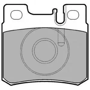 Фото Колодки гальмівні (задні) MB C-class (W202/S202)/E-class (W124/S124/W210)/SL-class (R129) 93-02 Delphi (LP946) зображення 1