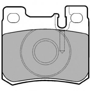 Тормозные колодки Delphi LP947