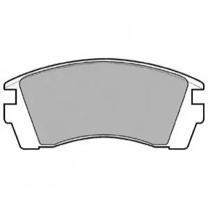 Комплект гальмівних колодок передн, NISSAN SUNNY III 1.6/1.7D/2.0D 10.90-03.00 Delphi LP952 Купити в Україні