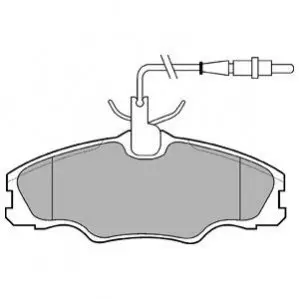 Комплект гальмівних колодок передн, PEUGEOT 406 1.6/1.8/1.9D 11.95-10.04 Delphi LP985 Купити в Україні