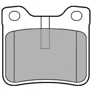 Комплект гальмівних колодок задн, PEUGEOT 406, 607 1.6-3.0 11.95-07.11 Delphi LP991 Купити в Україні