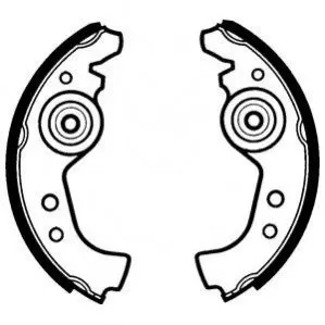 Гальмівна колодка ABARTH RITMO FIAT 126, 127, 128, 147, 900 T/E, 900 T/E PULMINO, CINQUECENTO, DUNA, ELBA, FIORINO, PANDA, PENNY, PREMIO, REGATA, RITMO 0.6-Electric 01.66-01.10 Delphi LS1290