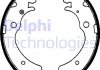 Тормозные колодки, барабанные - Delphi LS1641 (04431S5SE01, 43053SM4A00, 43053SM4E50)