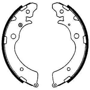 Гальмівна колодка HONDA ACCORD IV, ACCORD VI, CIVIC VII, CIVIC VIII, CR-V I, HR-V SUZUKI CARRY, JIMNY 1.3-2.3 01.90 Delphi LS1641